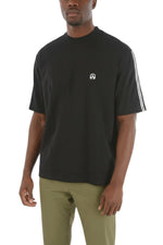 Black Solid Crew Neck T-Shirt 1