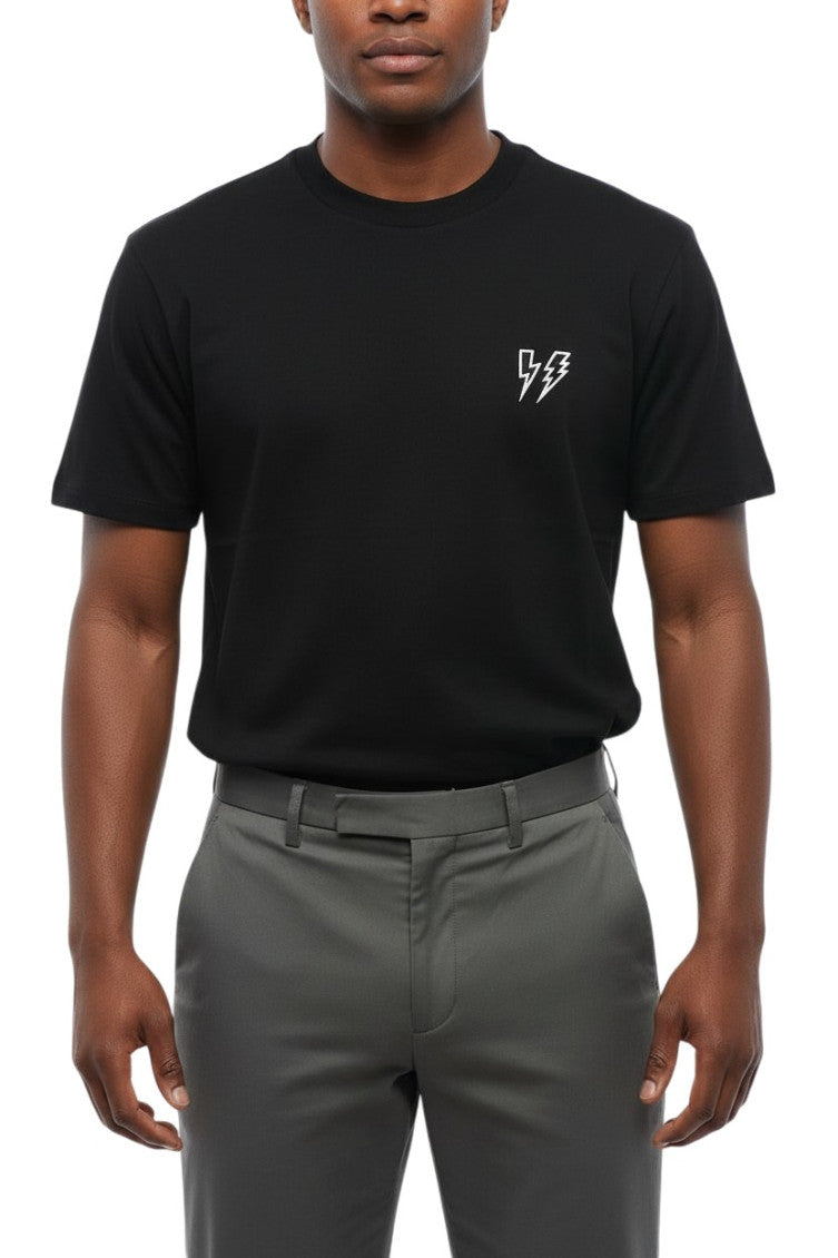 Black Slim Crew Neck T-Shirt 1