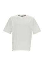 White Solid Crew Neck T-Shirt 1