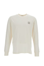 Beige Full Sleeves Logo T-Shirt 1