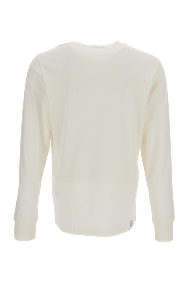 Beige Full Sleeves Logo T-Shirt 2
