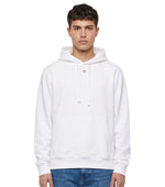 White Loose Logo Hoodie 1