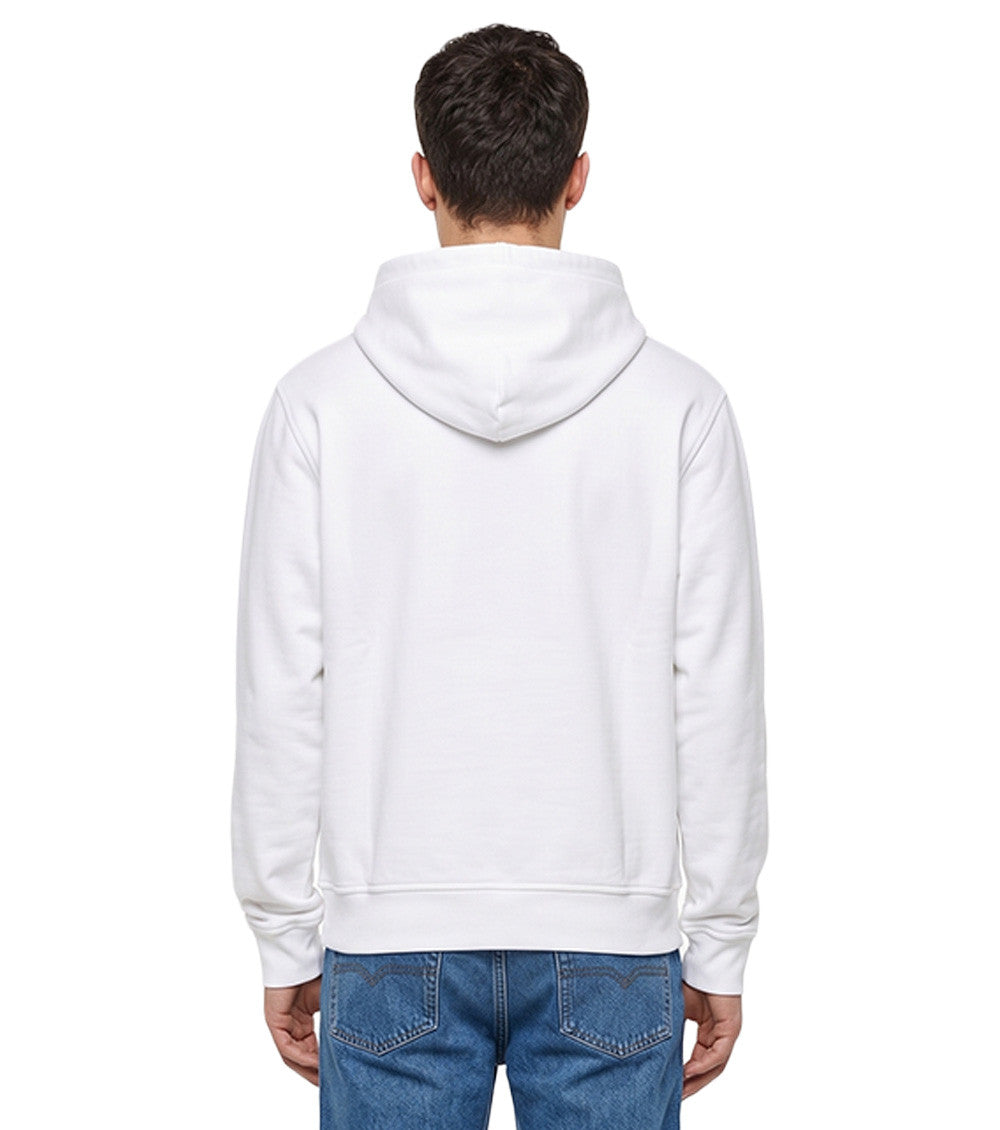 White Loose Logo Hoodie 2