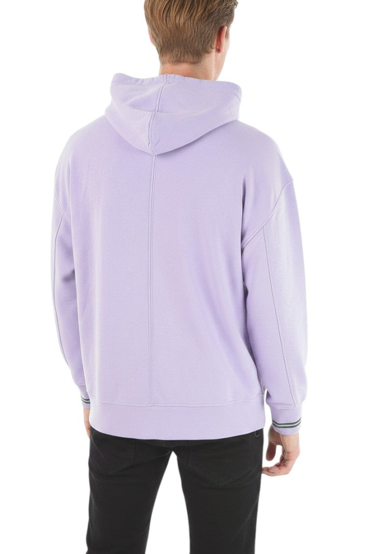 Purple Graphic Print Hoodie 2