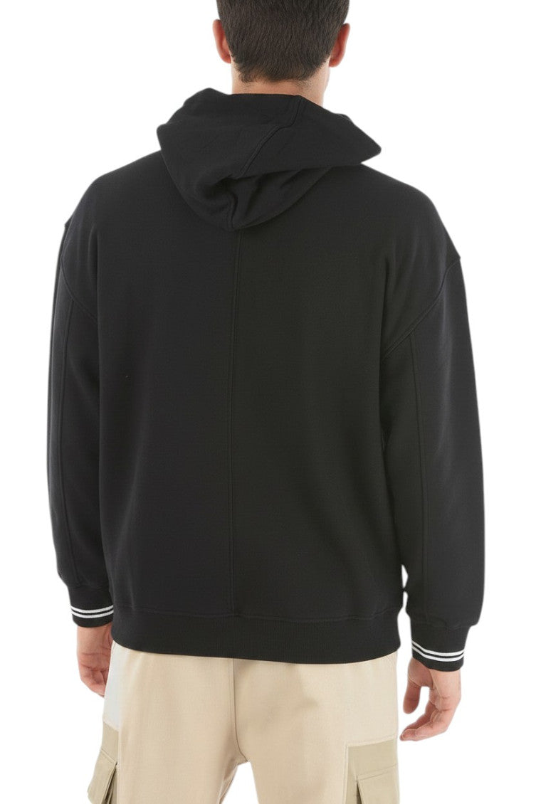 Black Relaxed Graphic Hoodie 2