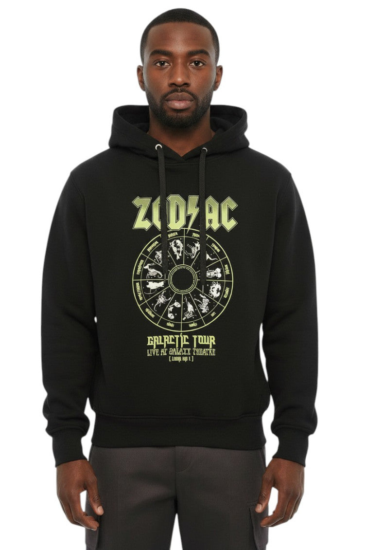 Black Graphic Print Hoodie 1