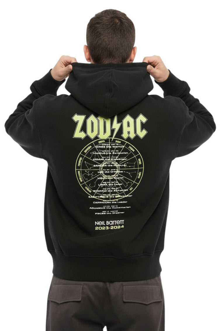 Black Graphic Print Hoodie 2