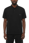 Black Solid Shirt Collar Polo 1