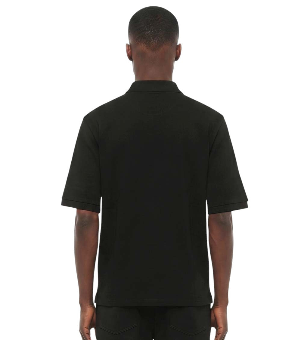 Black Loose Shirt Collar Polo 2