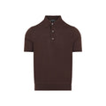 Brown Slim Shirt Collar Polo 1
