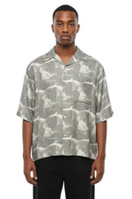 Grey Relaxed Printed Shirt 1