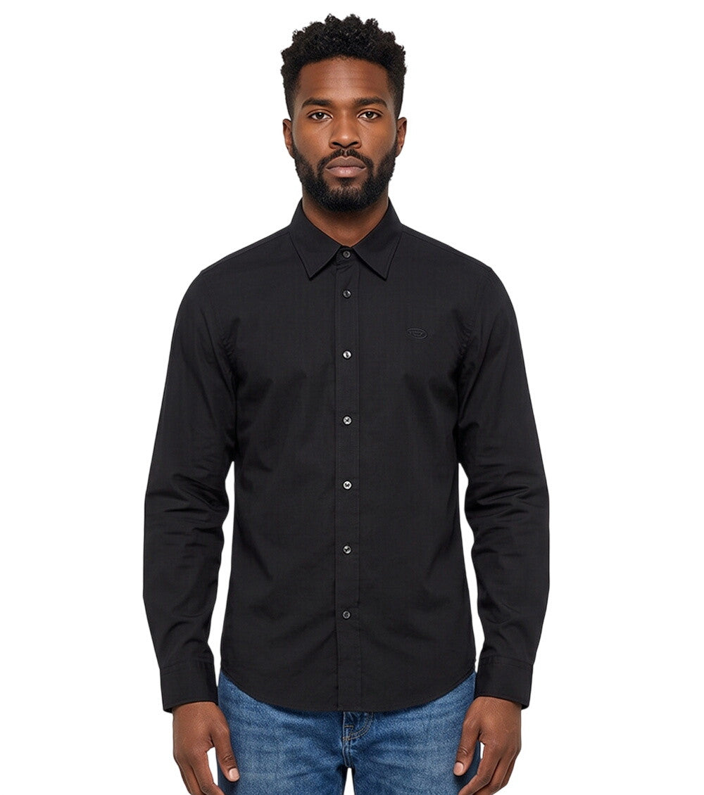Black Regular Solid Shirt 1
