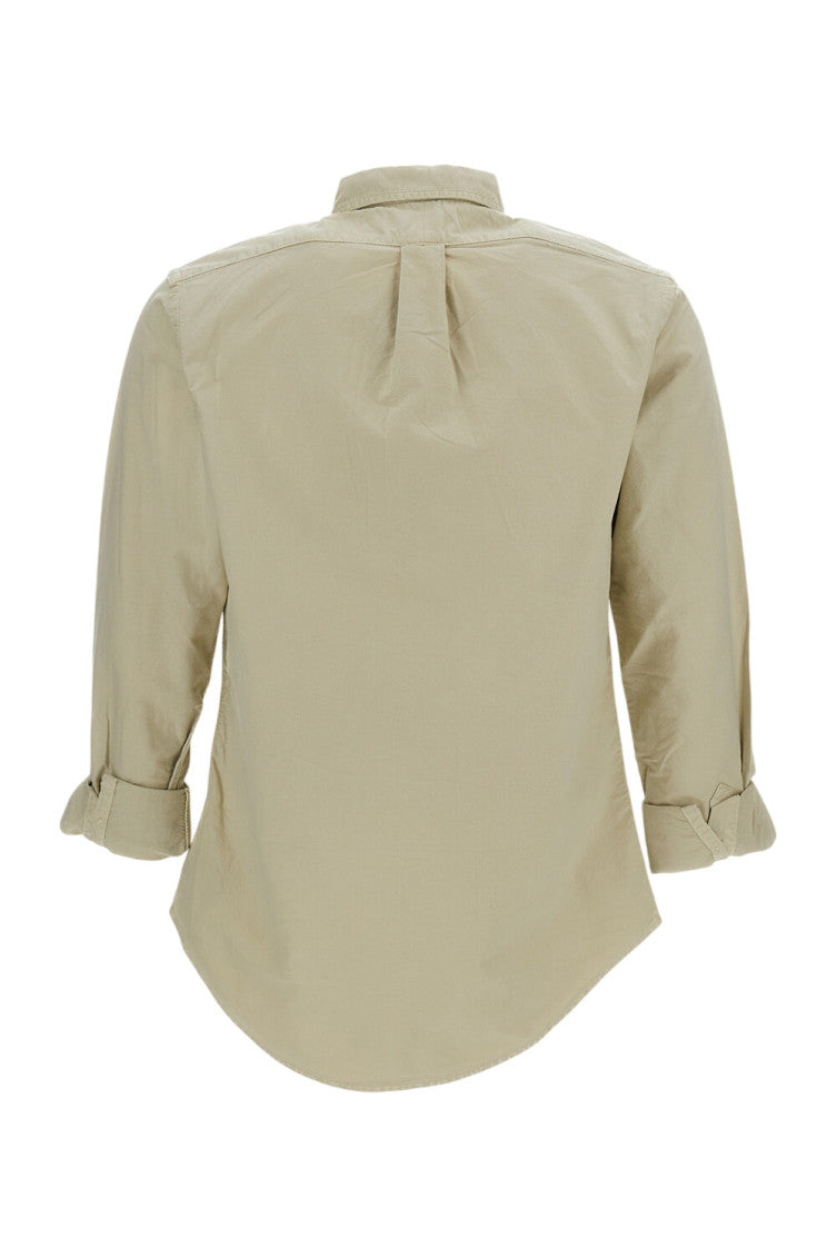 Beige Slim Logo Shirt 2