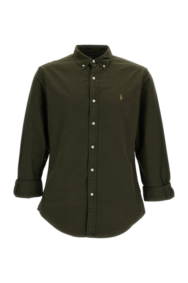 Green Slim Logo Shirt 1