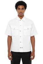 White Loose Solid Shirt 1