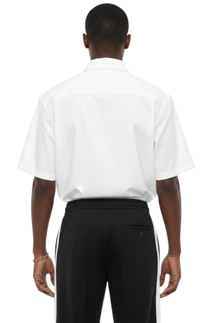 White Loose Solid Shirt 2