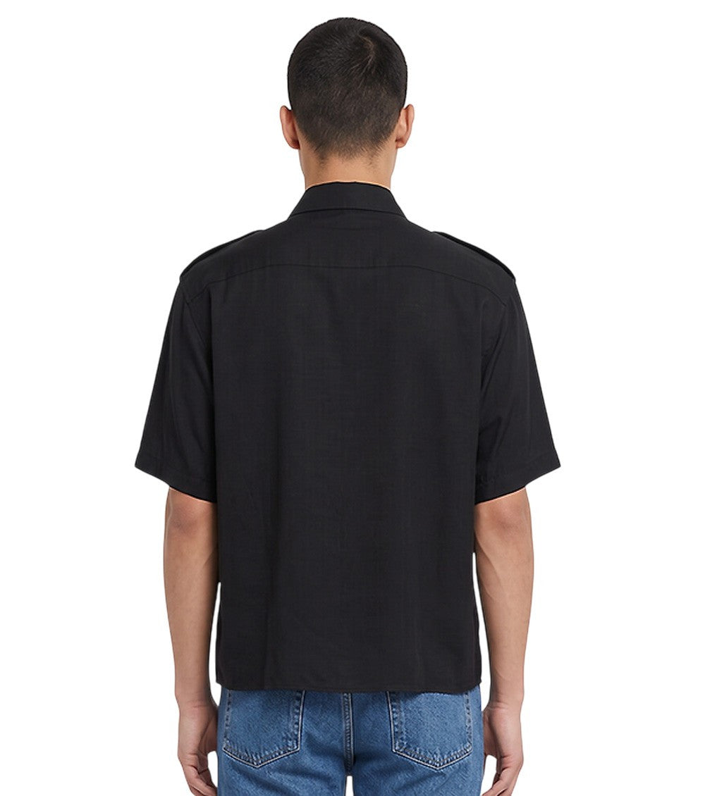 Black Loose Solid Shirt 2