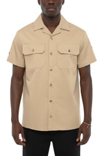 Beige Regular Solid Shirt 1