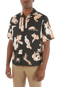 Black Relaxed Printed Shirt 1