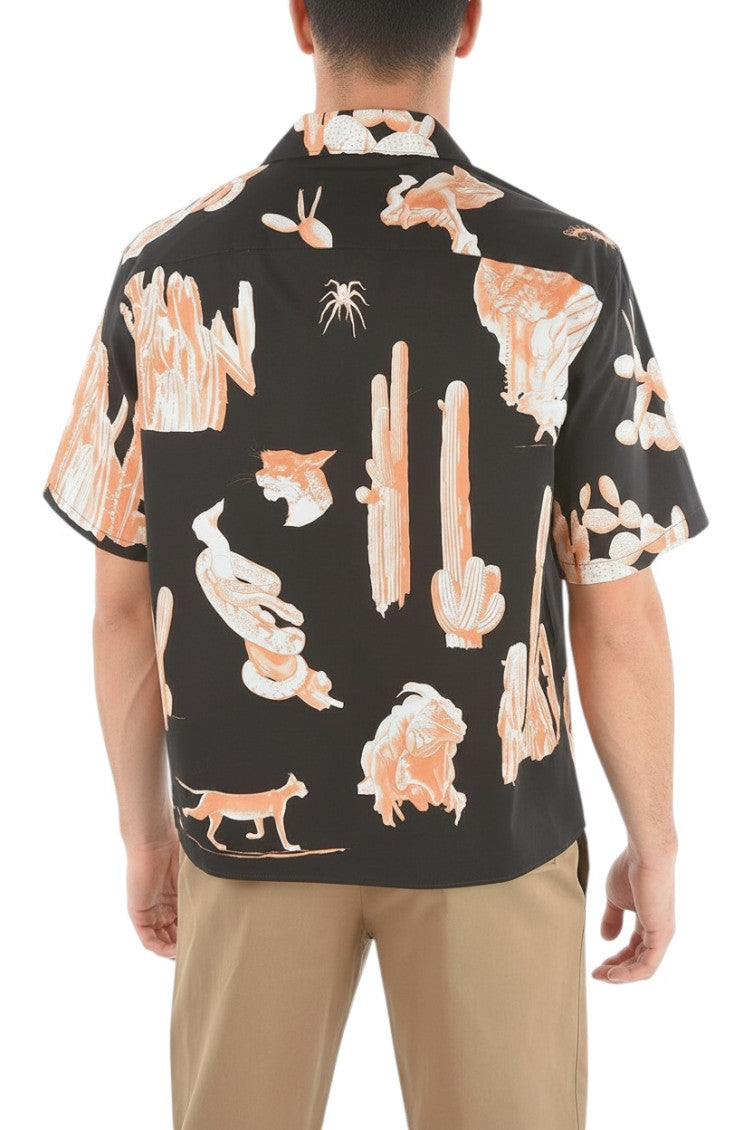 Black Relaxed Printed Shirt 2