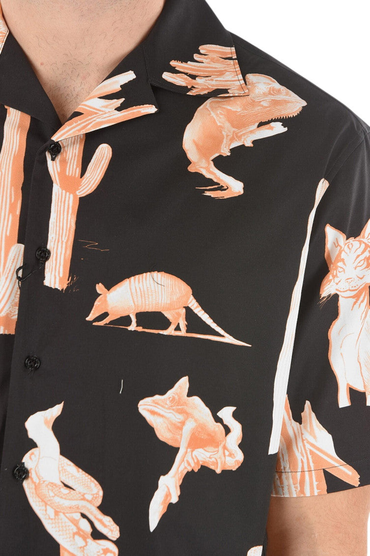 Black Relaxed Printed Shirt 3