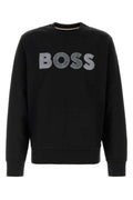 Black Logo Crew Neck Sweatshirt 1