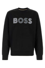 Black Logo Crew Neck Sweatshirt 1