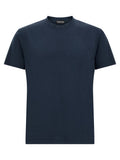 Blue Solid Crew Neck T-Shirt 1