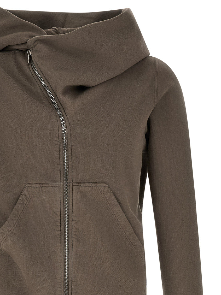 Grey Regular Zip Up Hoodie 3