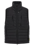 Black Quilted Sleeveless Jacket 1