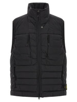 Black Quilted Sleeveless Jacket 1