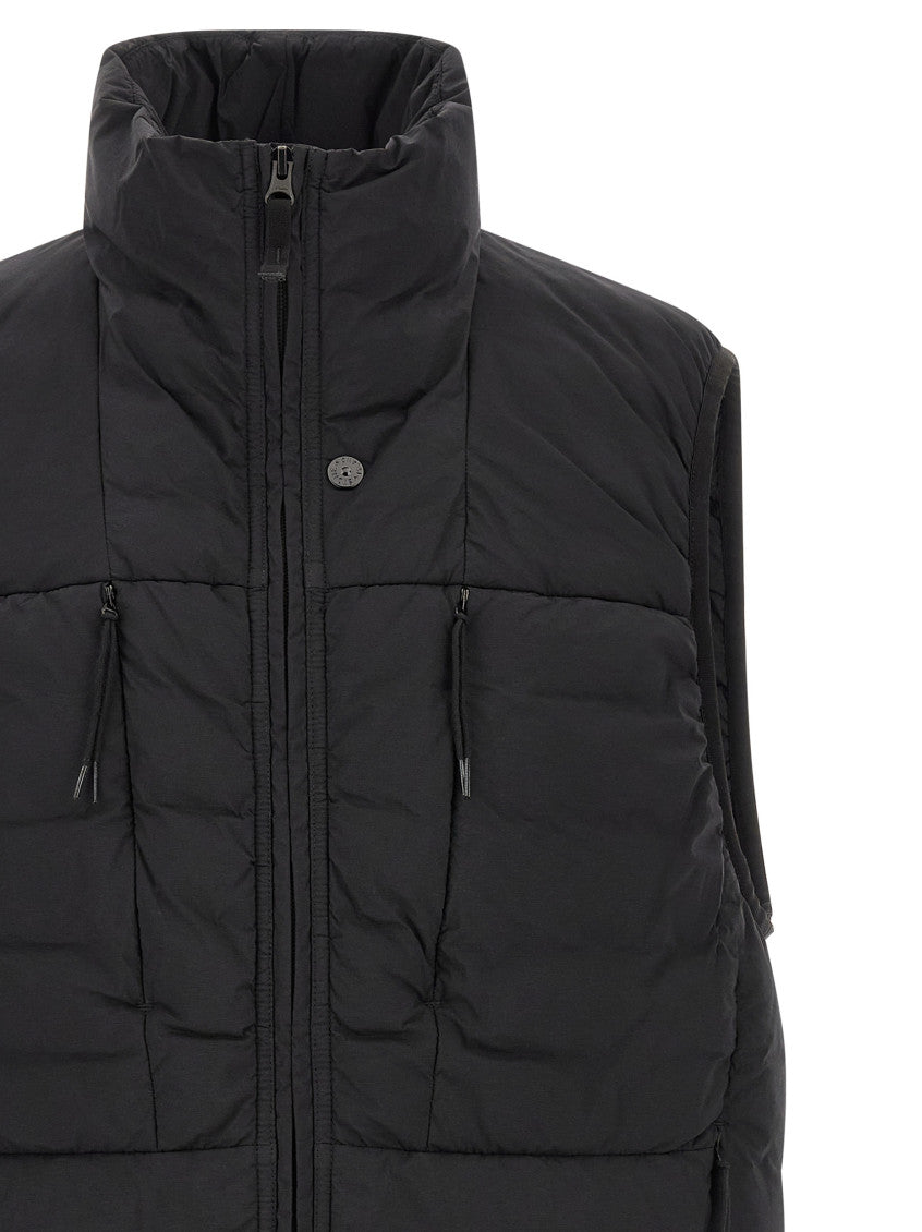 Black Quilted Sleeveless Jacket 3