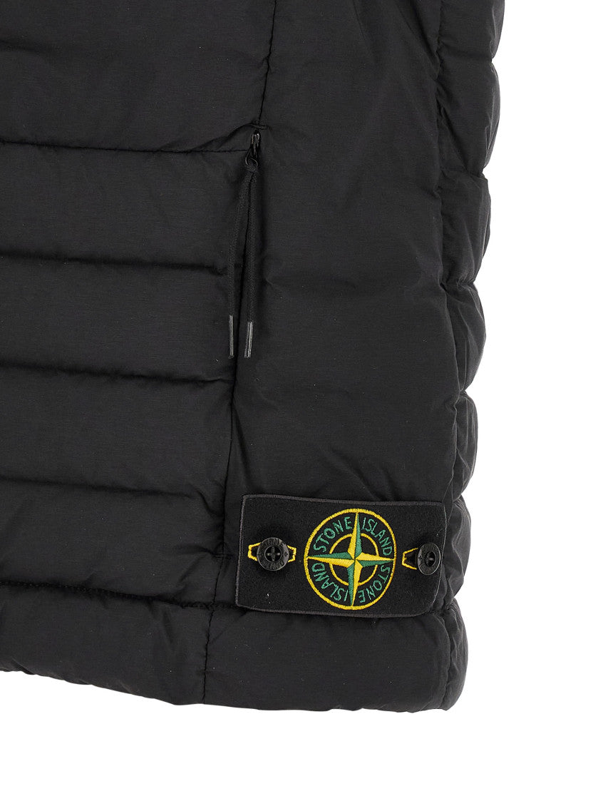 Black Quilted Sleeveless Jacket 4
