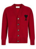 Red Logo V Neck Cardigan 1