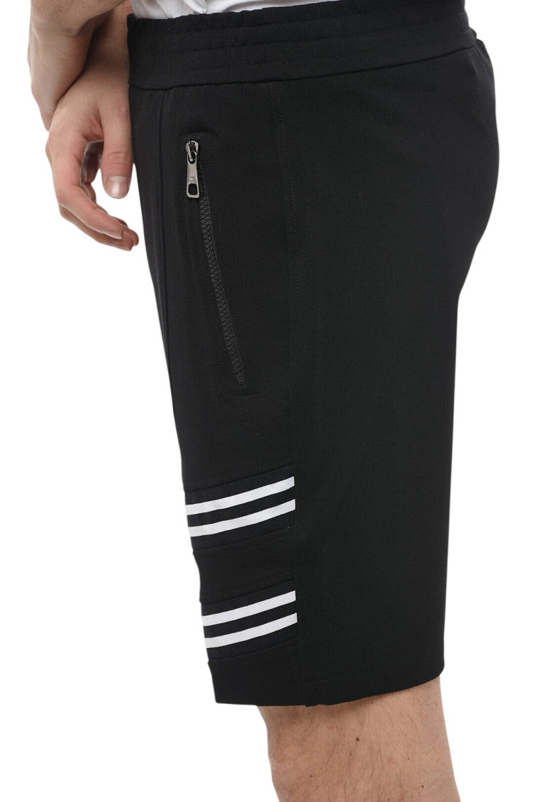 Black Regular Solid Shorts 3