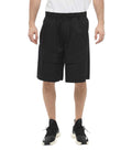 Black Relaxed Solid Shorts 1