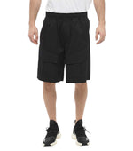 Black Relaxed Solid Shorts 1