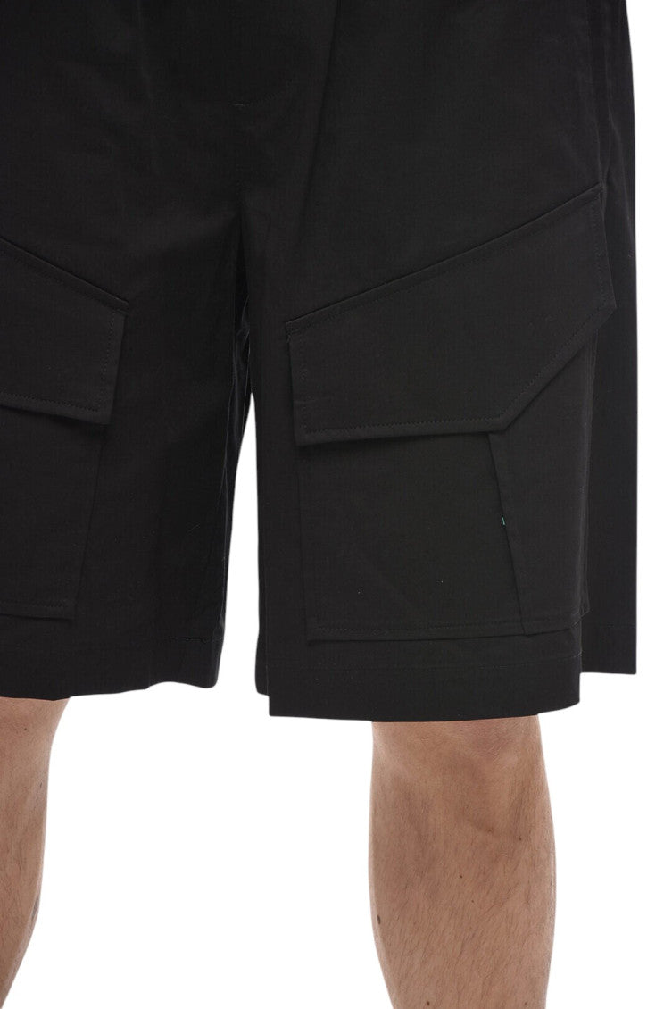 Black Relaxed Solid Shorts 3