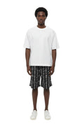Black Relaxed Printed Shorts 1