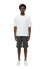 Black Relaxed Printed Shorts 1