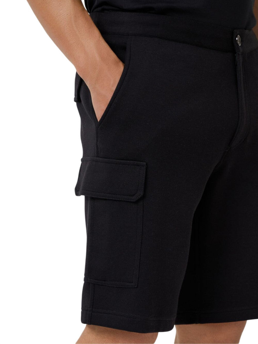 Black Regular Solid Shorts 3