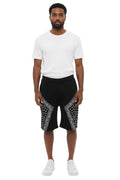Black Regular Printed Shorts 1