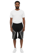 Black Regular Printed Shorts 1