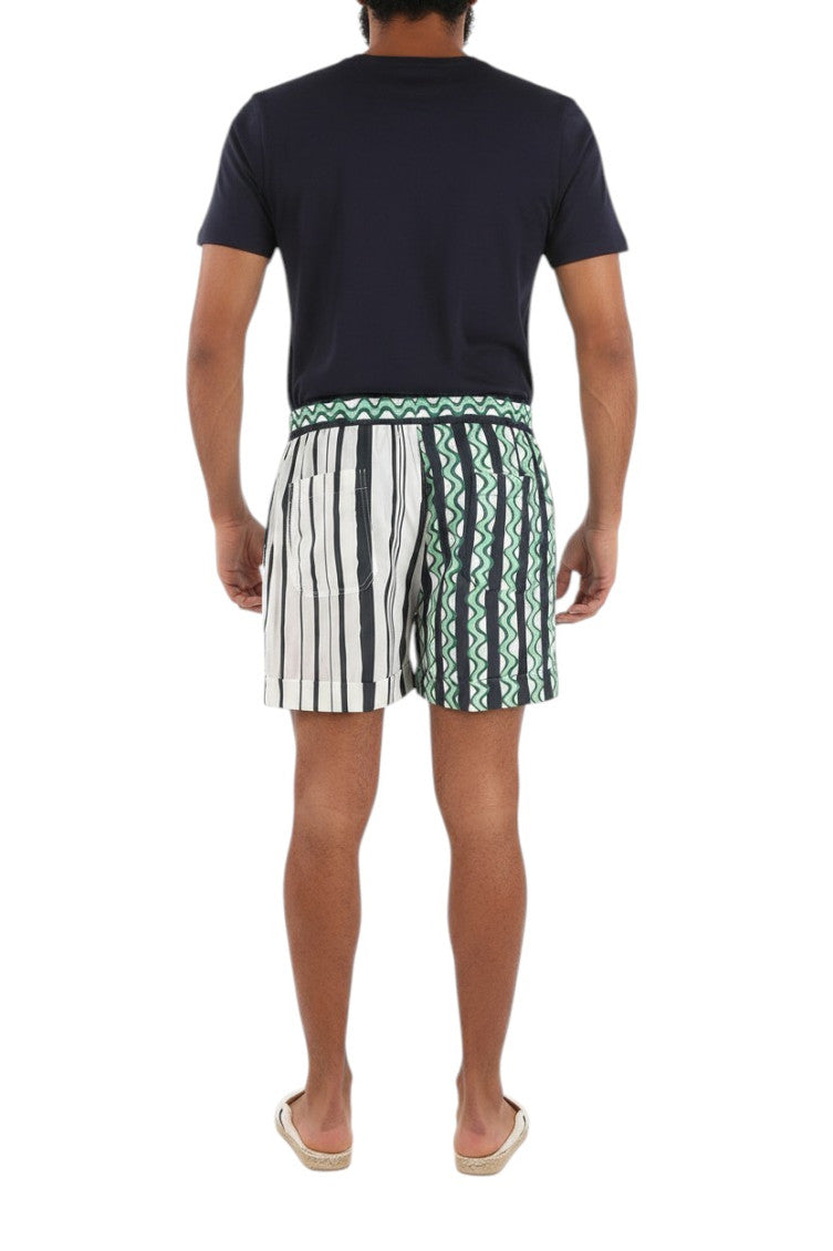 Multicolor Regular Stripes Shorts 2
