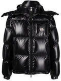 Black Quilted Hood Jacket 1