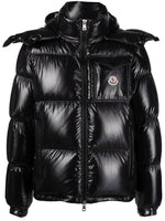 Black Quilted Hood Jacket 1