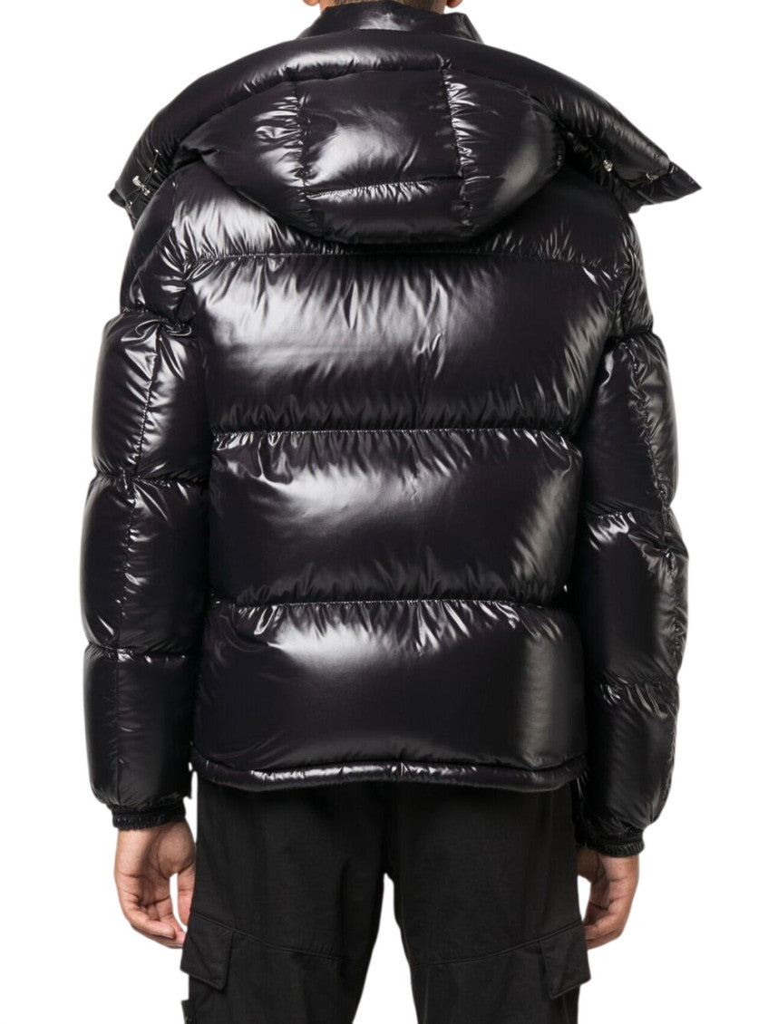Black Quilted Hood Jacket 2