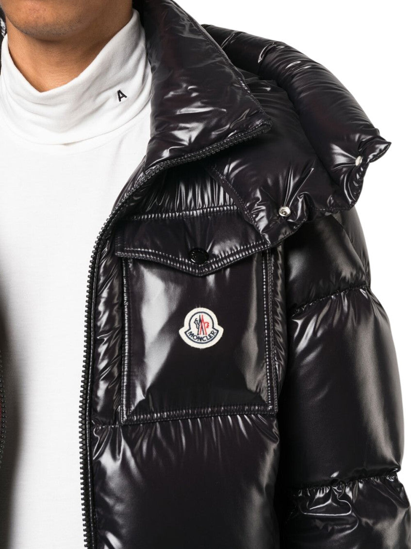 Black Quilted Hood Jacket 3