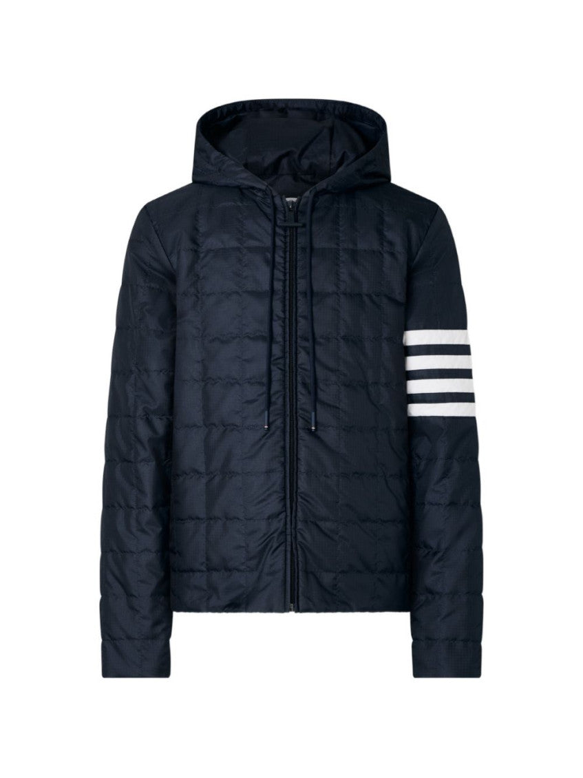 Dark Navy Quilted Hood Jacket 1