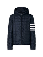 Dark Navy Quilted Hood Jacket 1